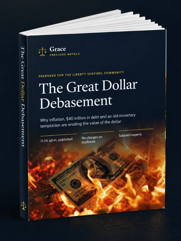 The Great Dollar Debasement report, prepared for the Liberty Sentinel community