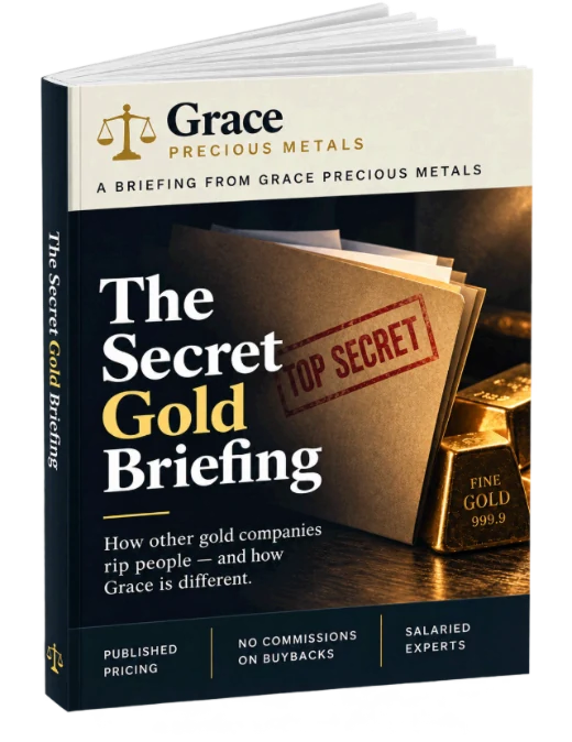 The Secret Gold Briefing, a printed guide from Grace Precious Metals